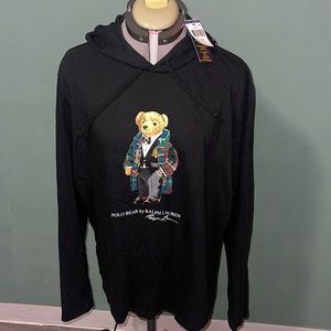 Polo ralph lauren bear hoodie Size L